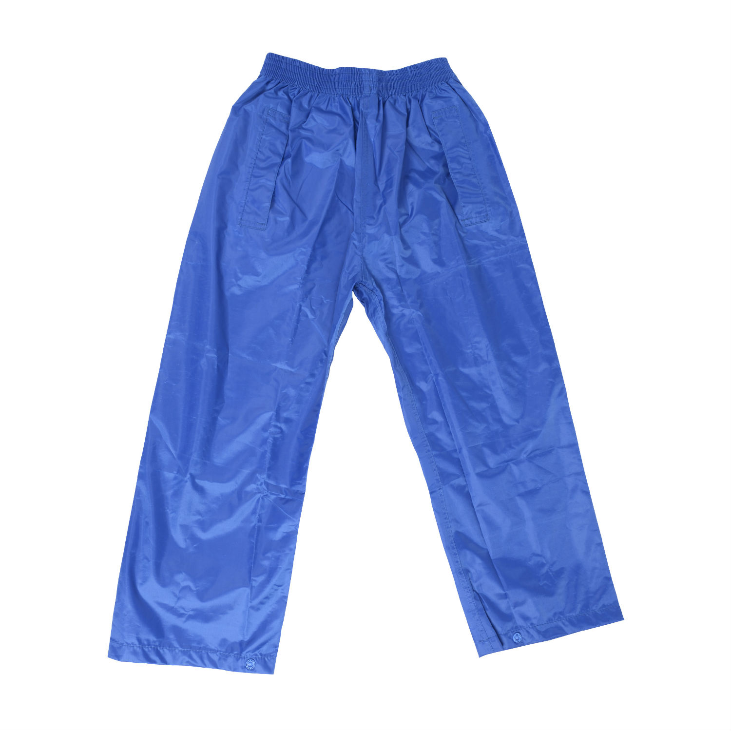 blue trousers with white stripe